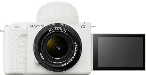 Sony - Alpha ZV-E1 Full-Frame Interchangeable Lens Mirrorless Vlog Camera with 28-60mm Lens - (International Model) - White