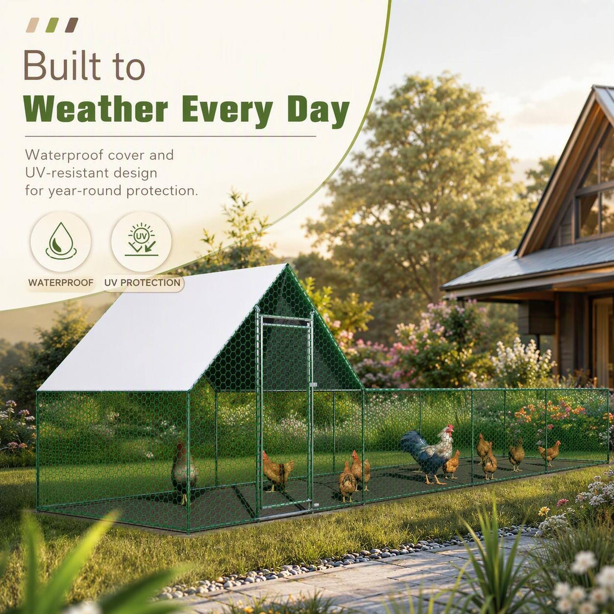 Built to Weather Every Day

Waterproof cover and UV-resistant design for year-round protection.

WATERPROOF UV PROTECTION