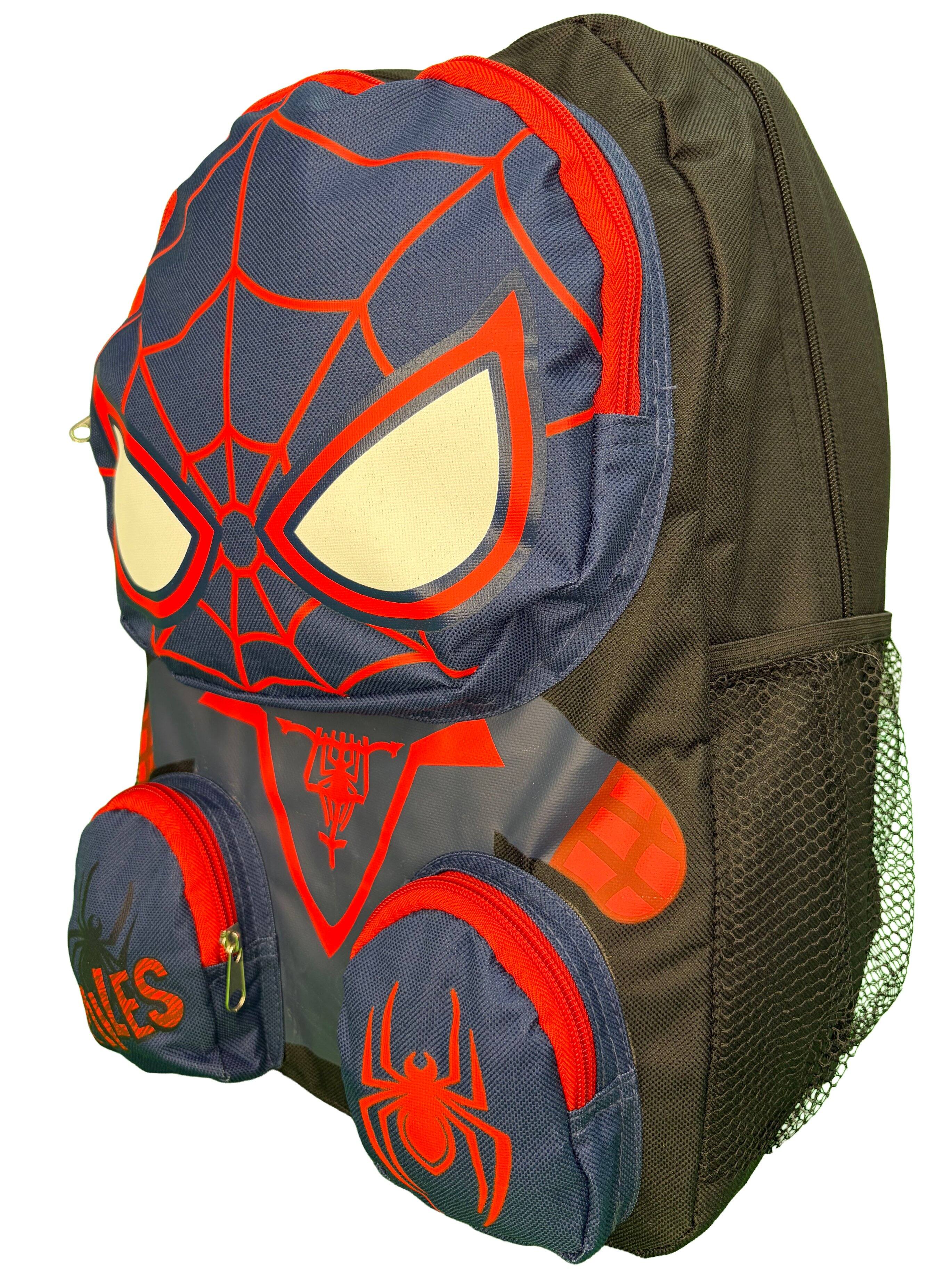 Alt View 2. UPD - Spiderman Friends Miles 16" Backpack with 3 Zipper Pockets - Multicolored.