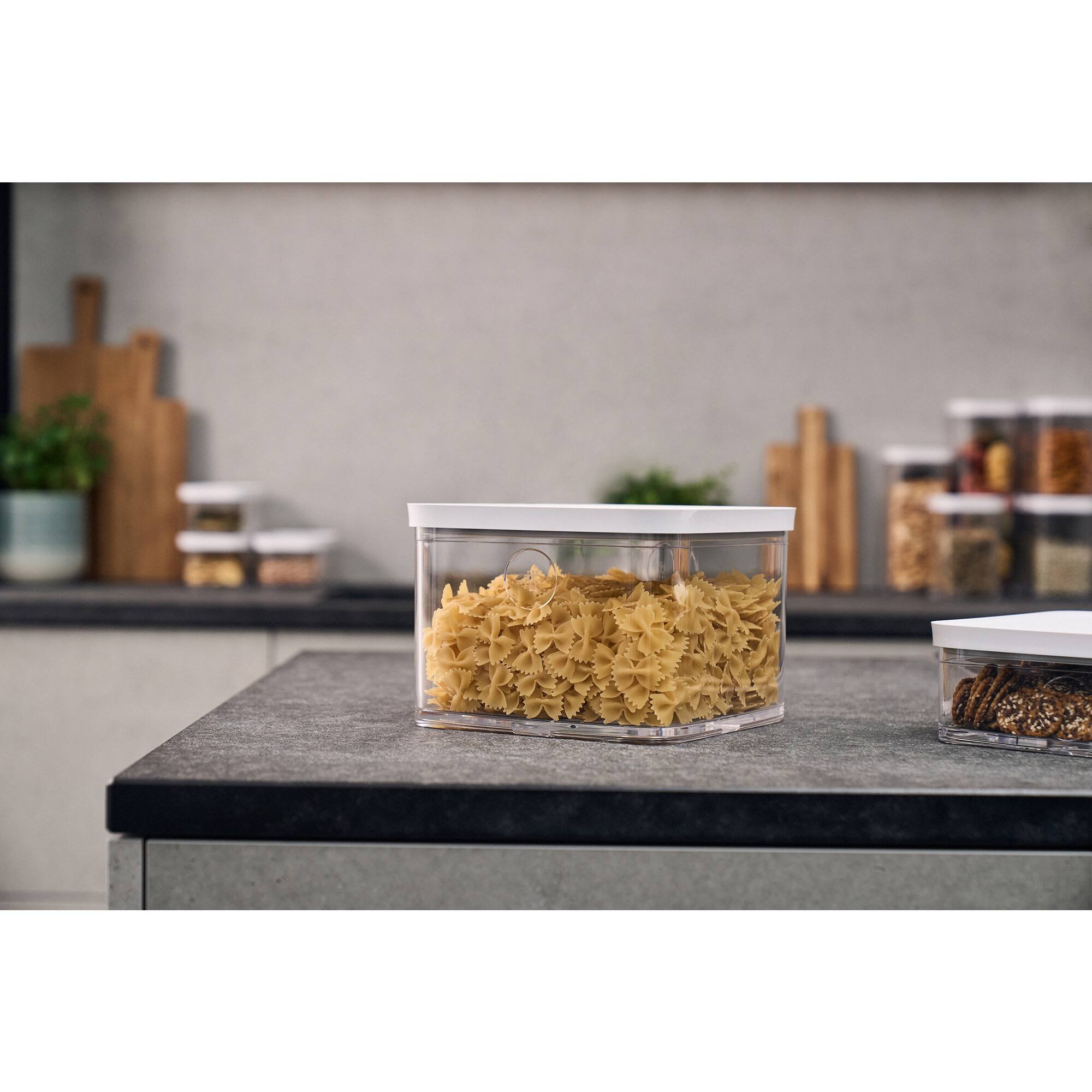 Alt View 3. ZWILLING - ZWILLING Fresh and Save Cube Box, Pantry Set, 2-pc, Large Tall Cube, 2L Containers, 4.2-qt - Clear.