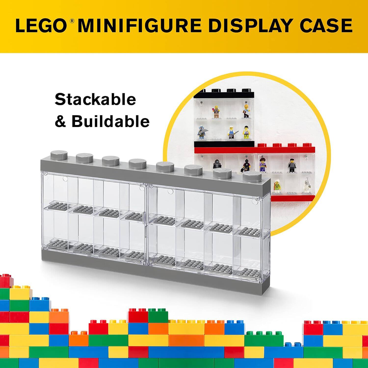 LEGO® MINIFIGURE DISPLAY CASE

Stackable & Buildable