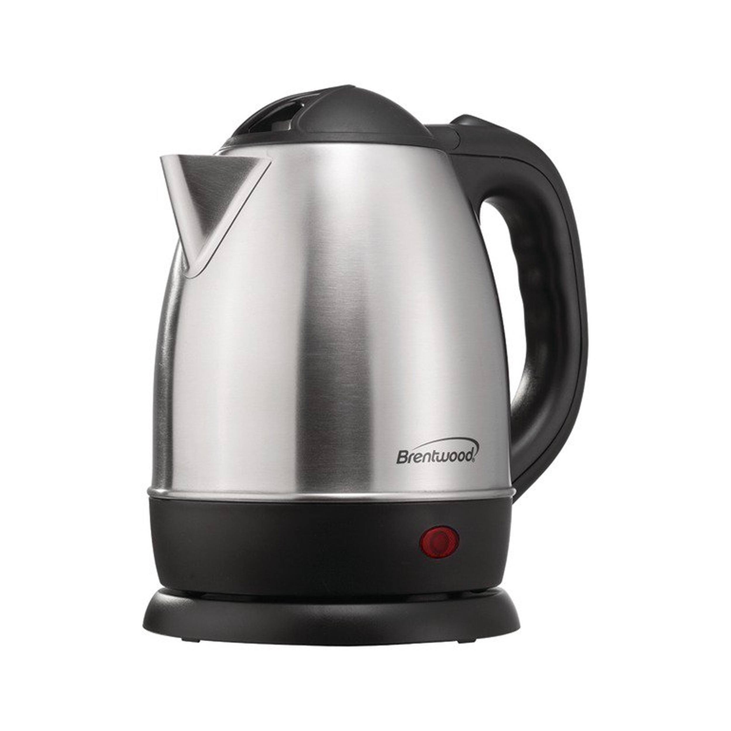 Alt View 5. Brentwood - Brentwood 1.2 L Stainless Steel Electric Cordless Tea Kettle 1000W in Brushed Chrome - Chrome.