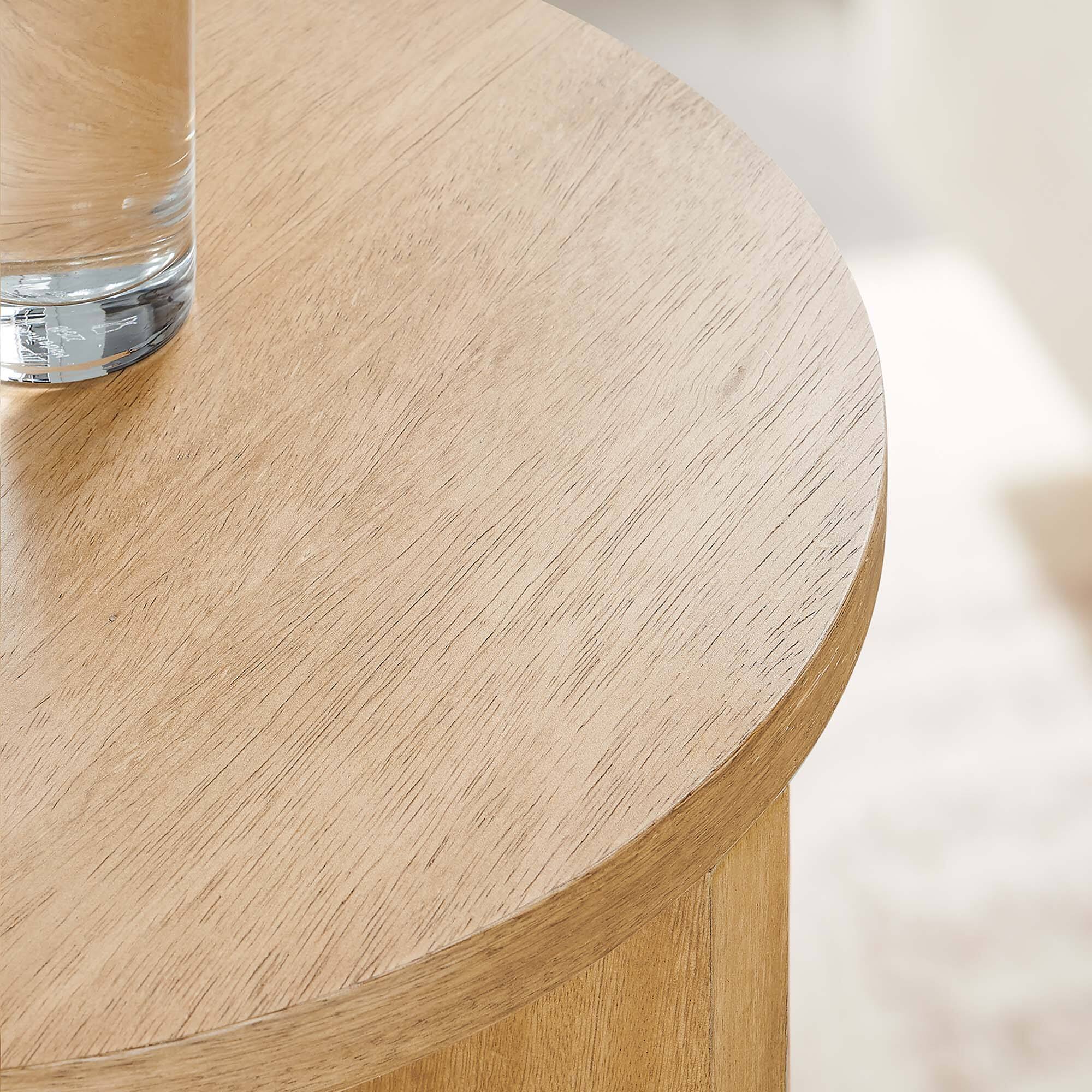 Alt View 1. Modway - Silas Round Wood Side Table by Modway - Natural.