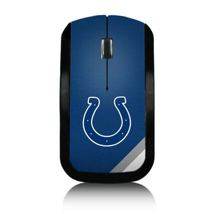 Front. Keyscaper - Indianapolis Colts Diagonal Stripe Wireless Mouse - Multicolor.