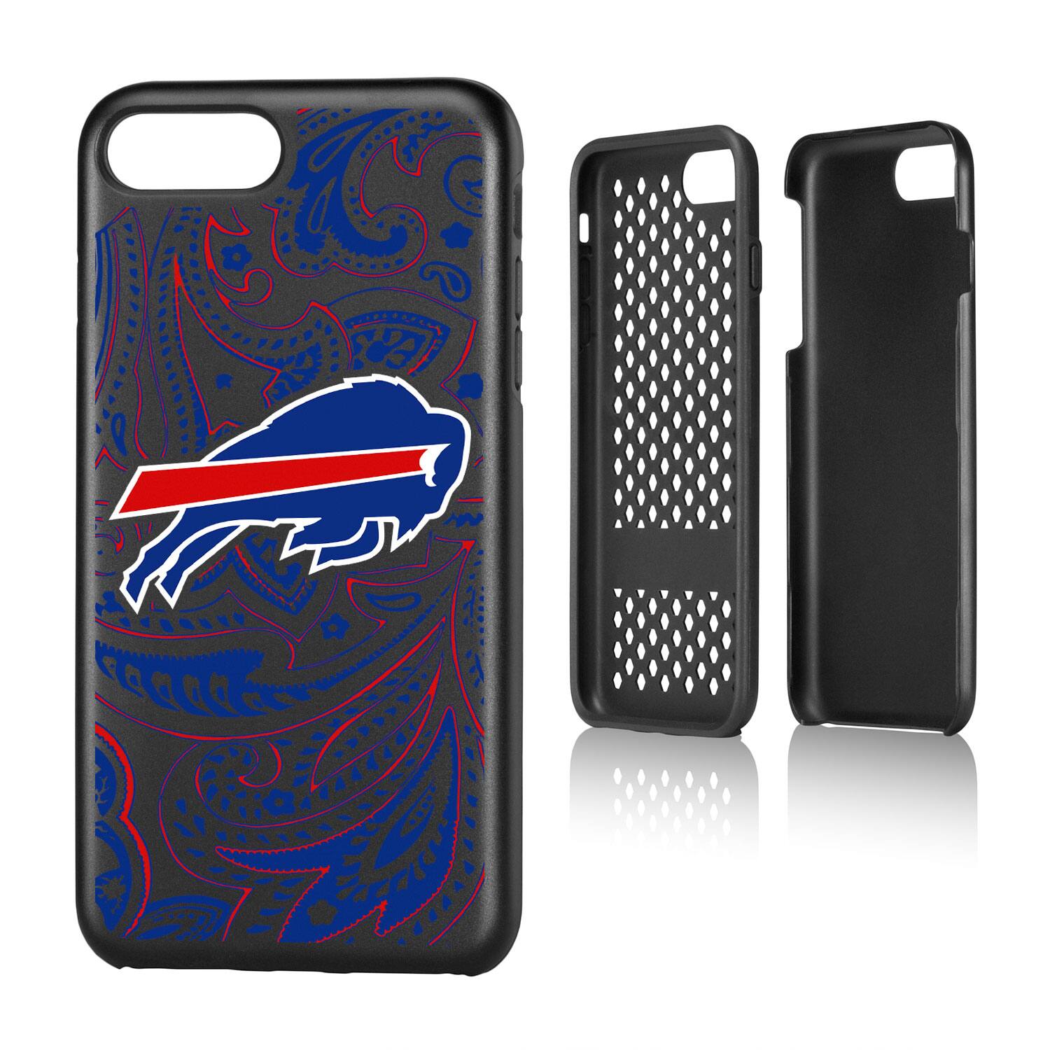 Alt View 3. Keyscaper - Buffalo Bills iPhone Rugged Paisley Design Case - 14 Pro Max - Multicolor.