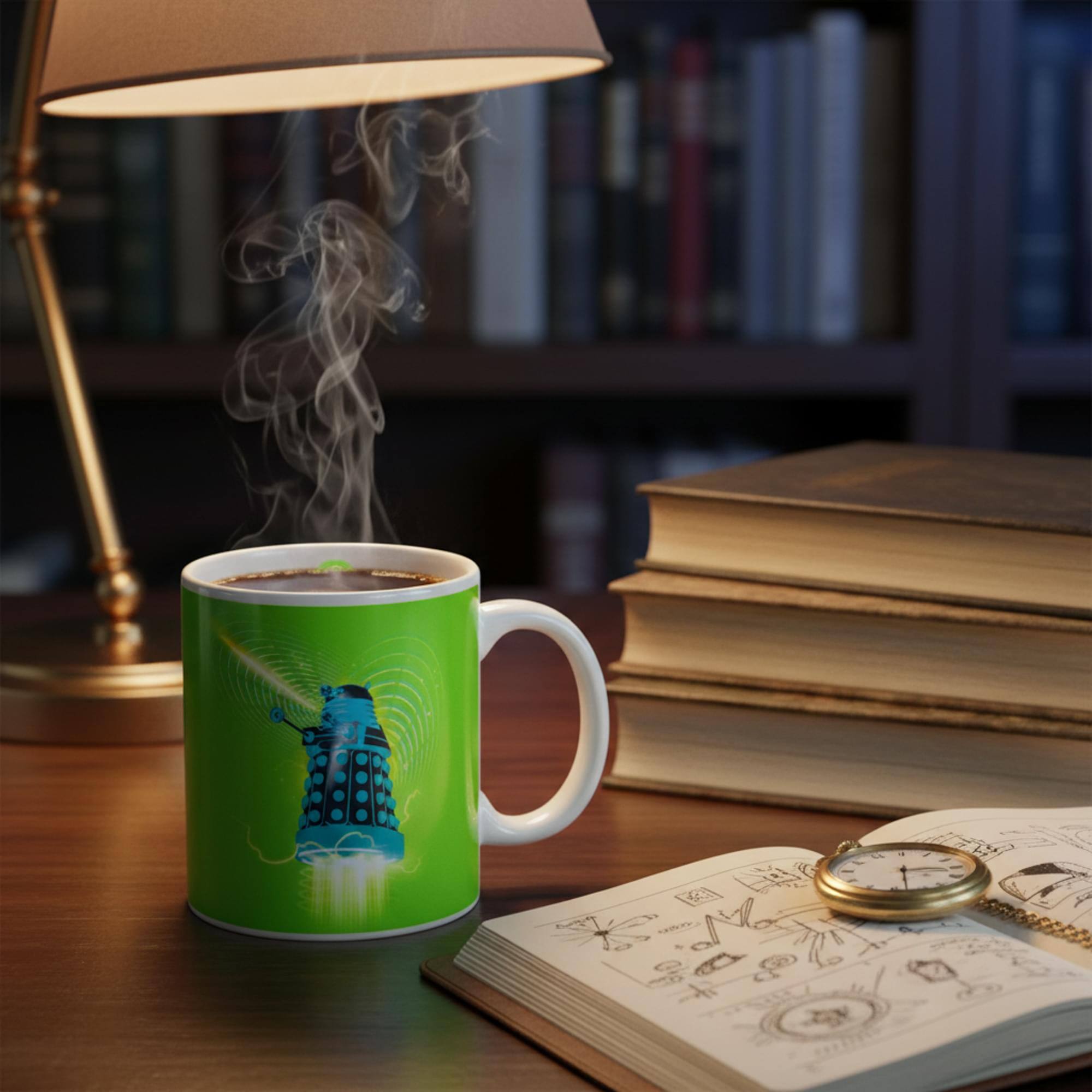 Alt View 4. Seven20 - Doctor Who 11oz Dalek Mug - White.