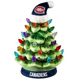 Evergreen Enterprises - Montreal Canadiens 8" Light Up Ceramic LED Christmas Tree - Multicolor