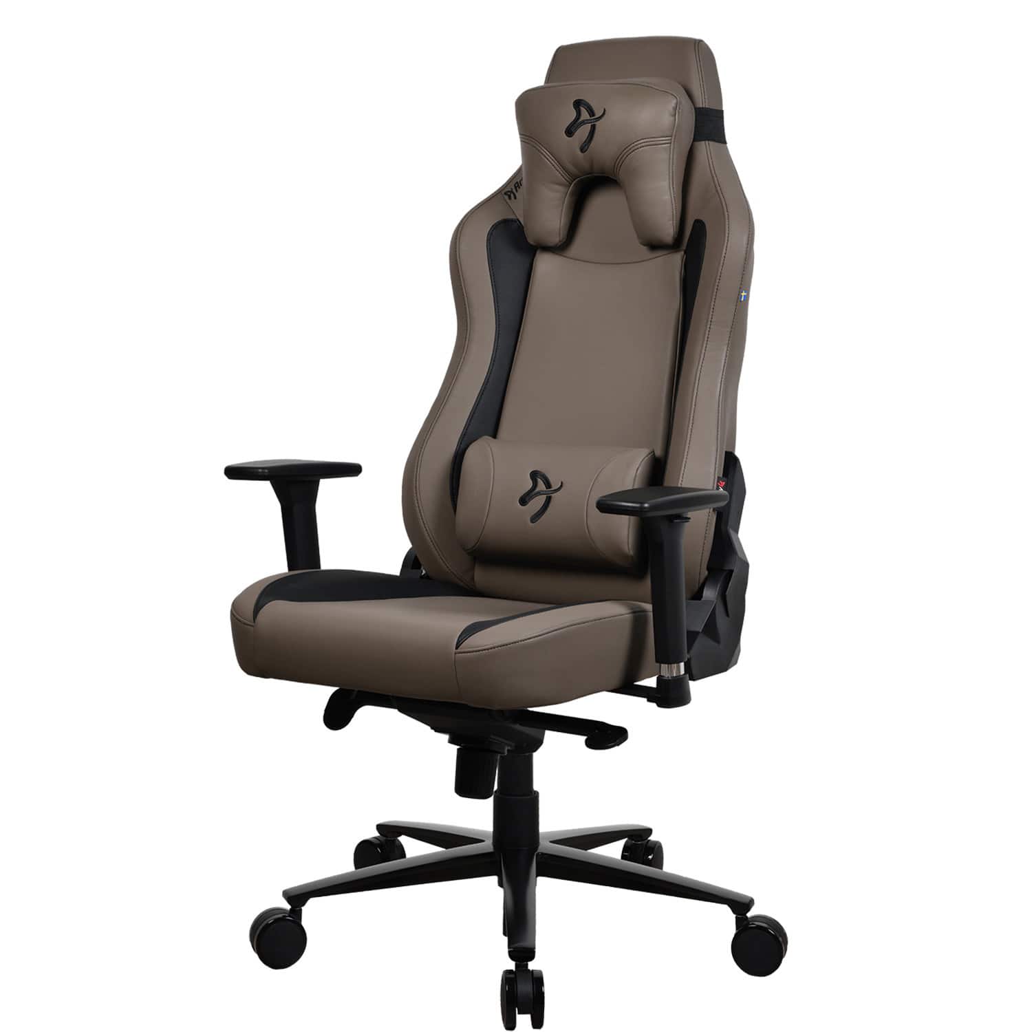Left. Arozzi - Vernazza Soft PU Gaming Chair - Brown.