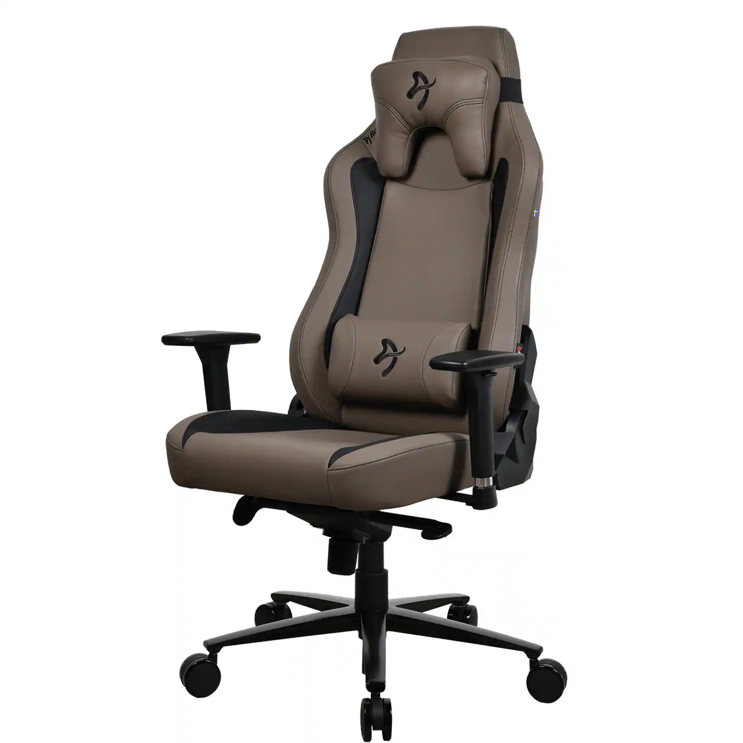 Left. Arozzi - Vernazza Soft PU Gaming Chair - Brown.