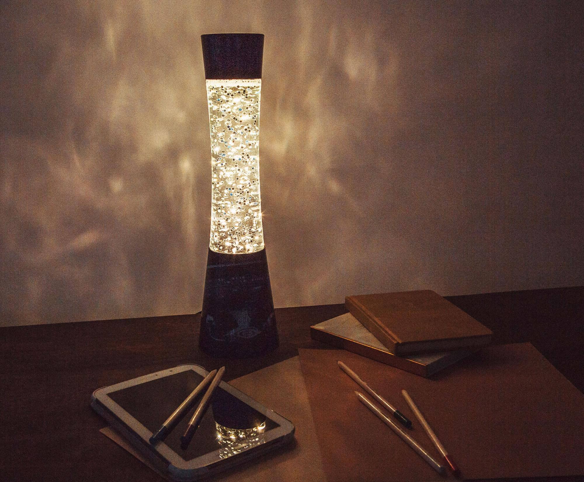 Alt View 3. Ukonic - Star Trek: The Next Generation USS Enterprise Glitter Motion Light | 16 Inches - Black.