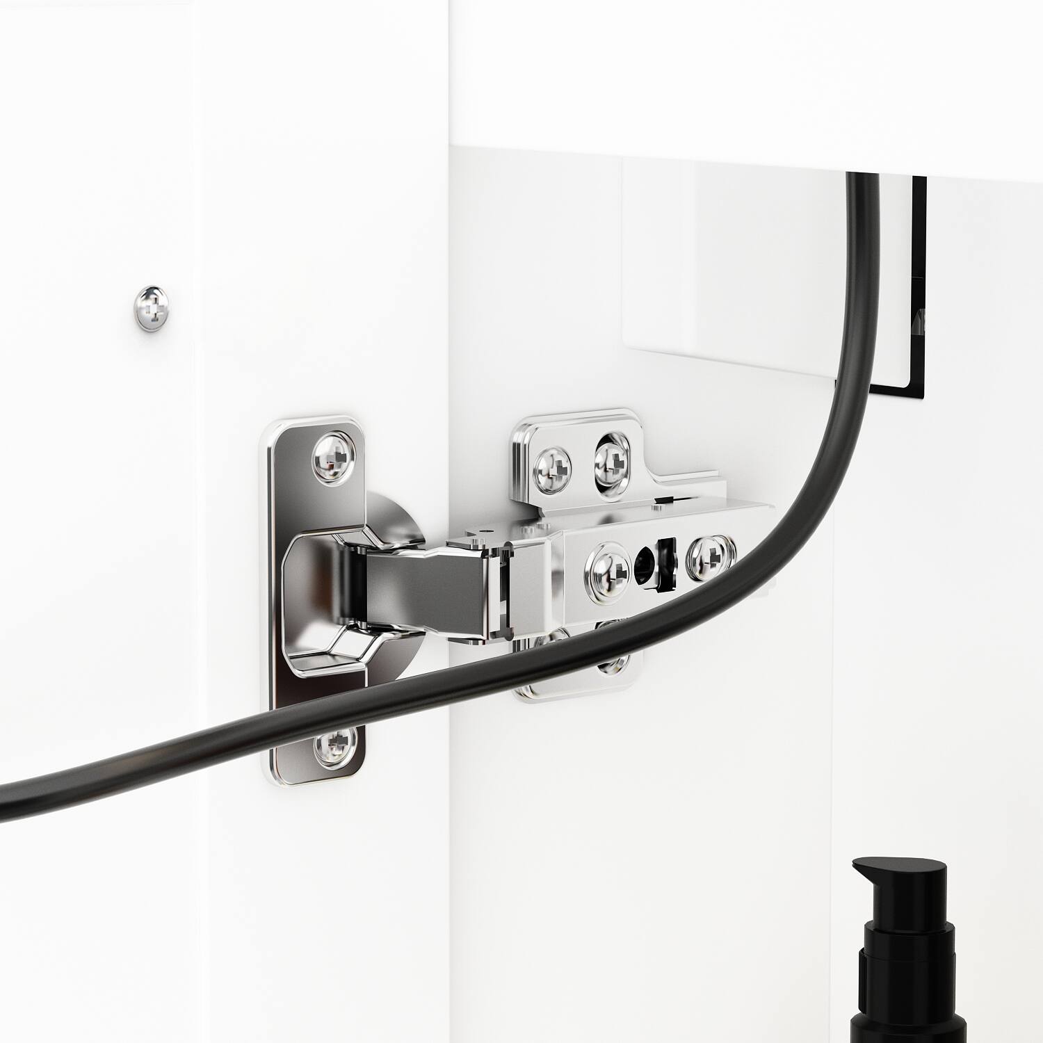 Alt View 8. Famapy - Luxury LED Bathroom Mirror Cabinet with Anti-Fog, Adjustable Color Temperature Lighting, Wall-Mounted Vanity - White.