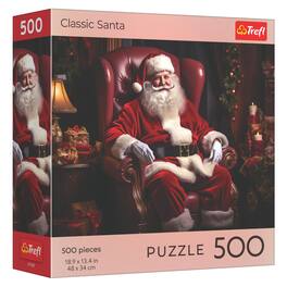 Trefl - Red 500 Piece Puzzle - Holiday - Classic Santa