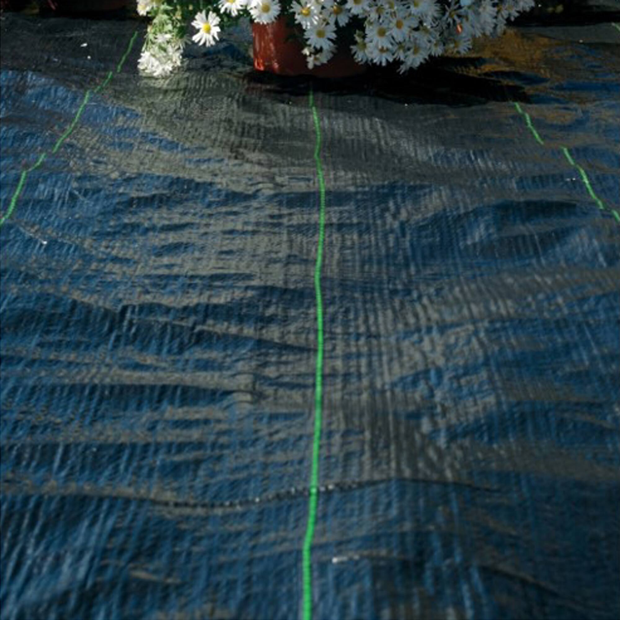 Alt View 5. DeWitt - DeWitt Earthmat Woven 4' x 50' Ground Cover, Weed Control Folded Garden Mat - Black.