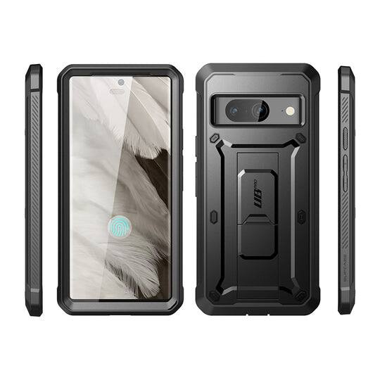 Alt View 8. SUPCASE - Unicorn Beetle Pro Rugged Holster Case for Google Pixel 8a – Full-Body Protection with Kickstand & Belt Clip - Black.