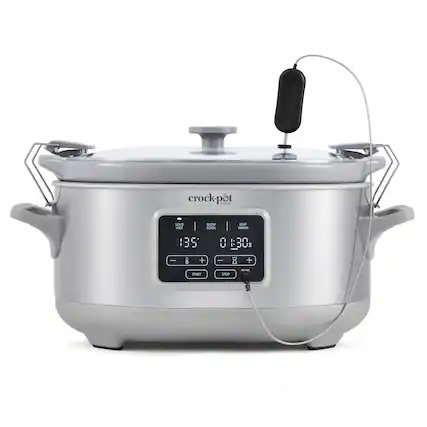 crockpot crock-pot SOUS VIDE SLOW COOK KEEP WARM 1:35 0:30 - + 0 1:30 8 I U8 d - | DC START STOP