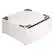 Angle. LG - 27" Laundry Pedestal with Storage Drawer - Alpine White.