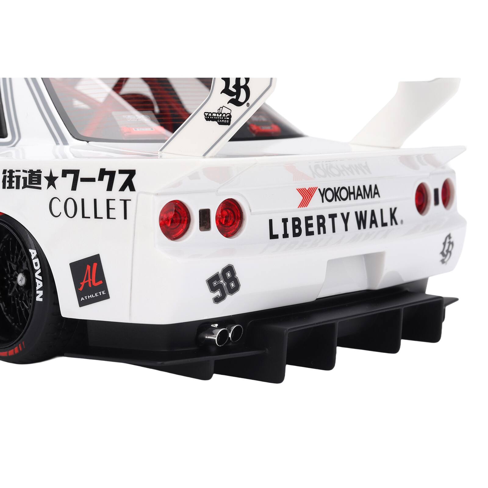 Nissan Skyline GT R (R32) RHD #58 White with Gray and Graphics