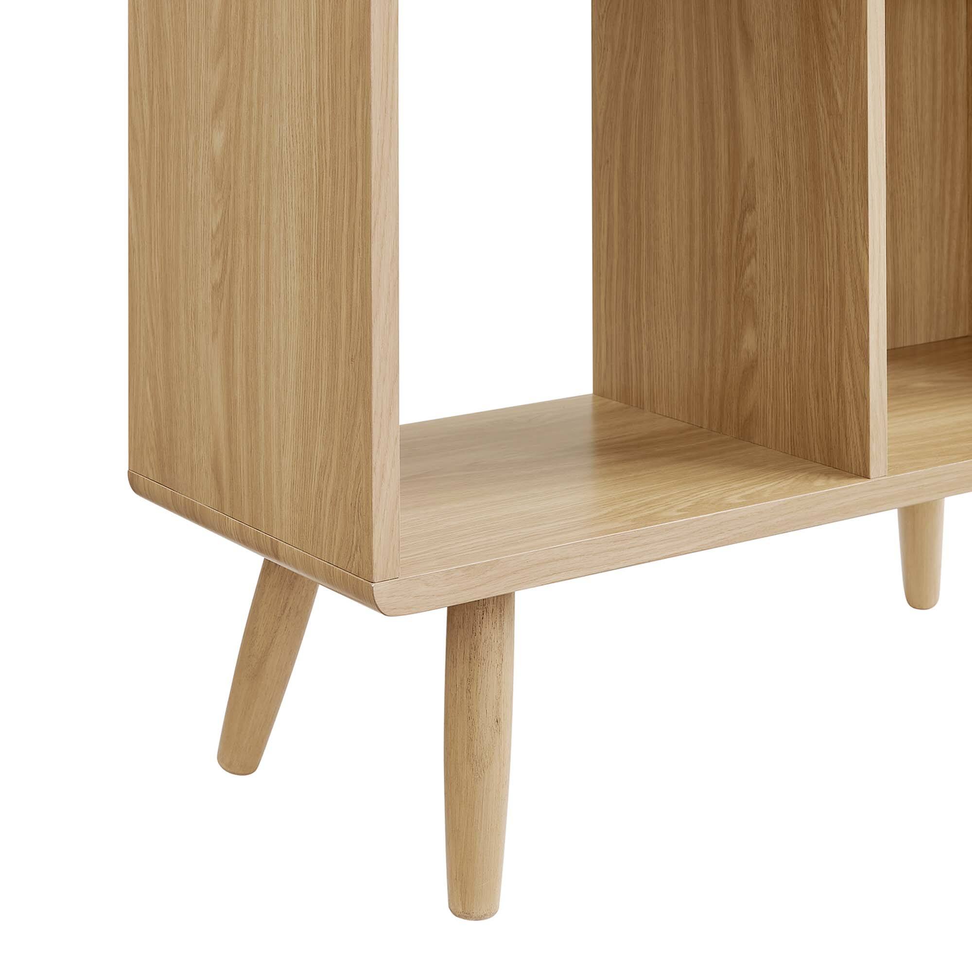 Alt View 5. Modway - Transmit 5 Shelf Wood Grain Bookcase by Modway - Oak.