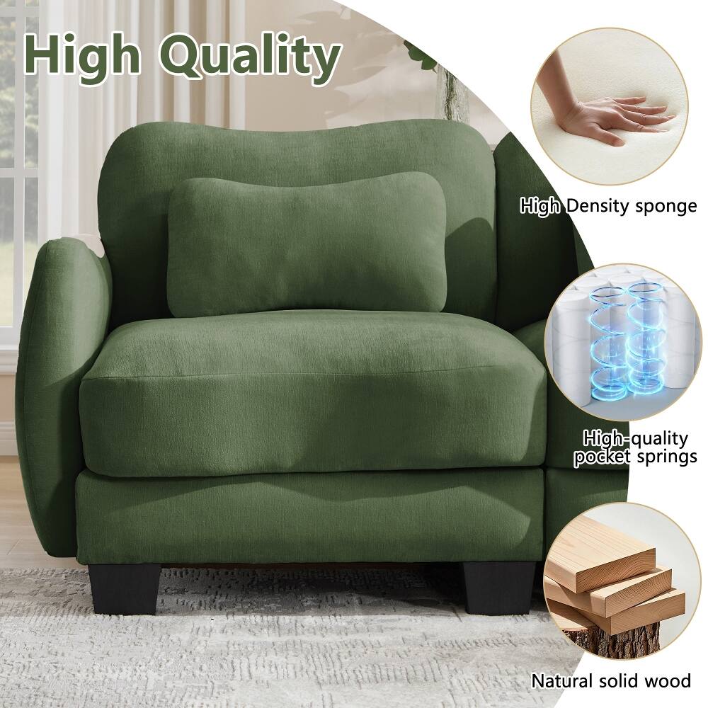 High Quality  
High Density sponge  
High-quality pocket springs  
Natural solid wood