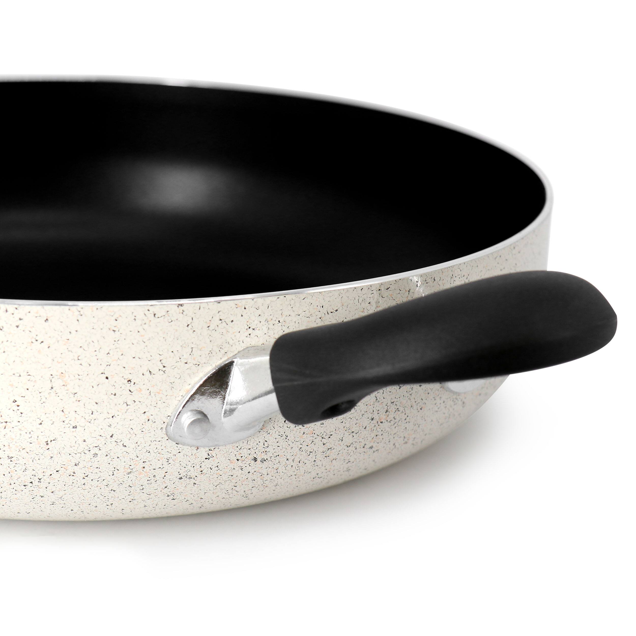 Alt View 4. Oster - Oster Clairborne 5 Quart Aluminum Nonstick Saute Pan with Lid in Sand - Tan.