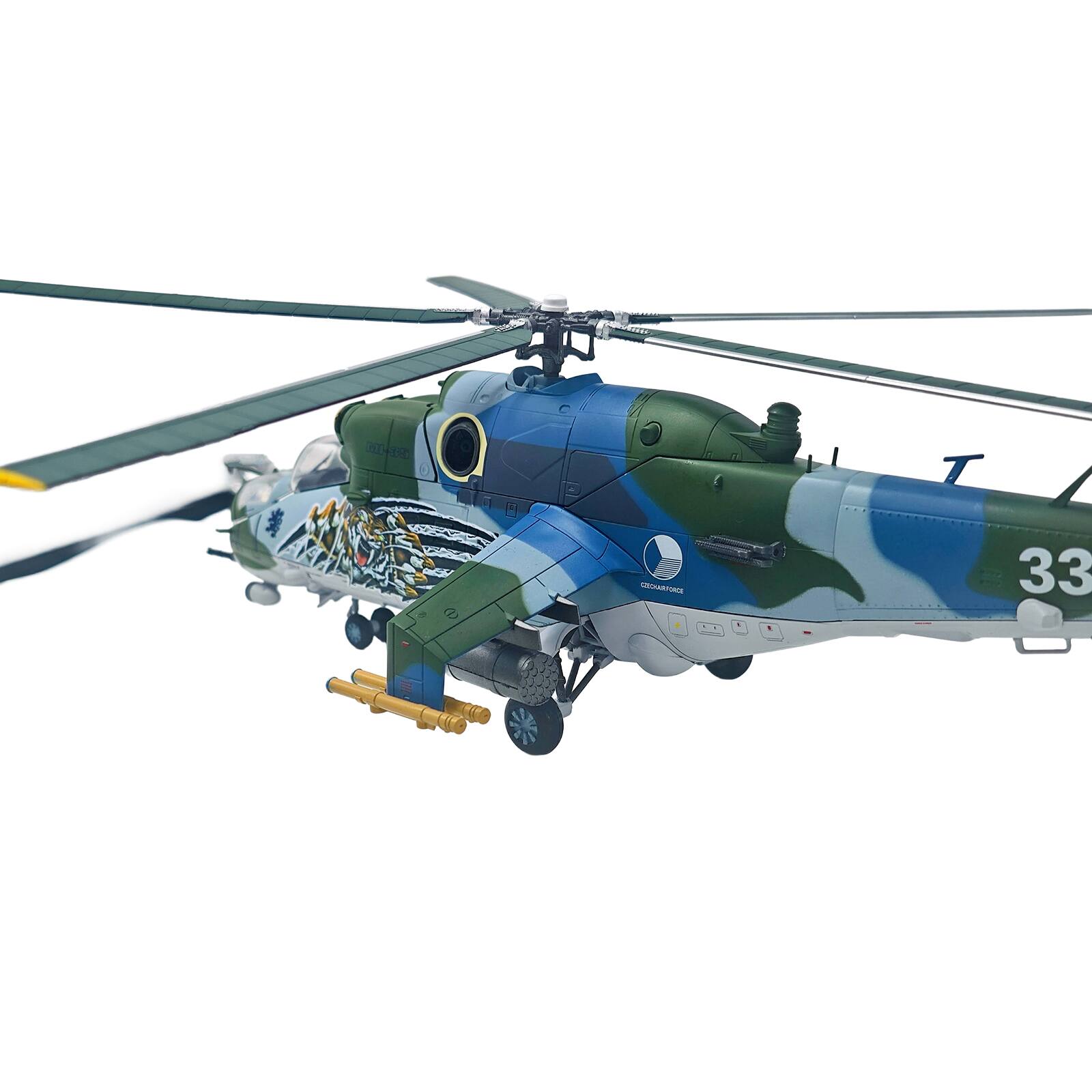 Alt View 3. Bless Wing - Mil Mi-35 (Mi-24V) Hind Helicopter "Cambrai, France" (2011) Czech Air Force 1/48 Diecast Model by Bless Wing.