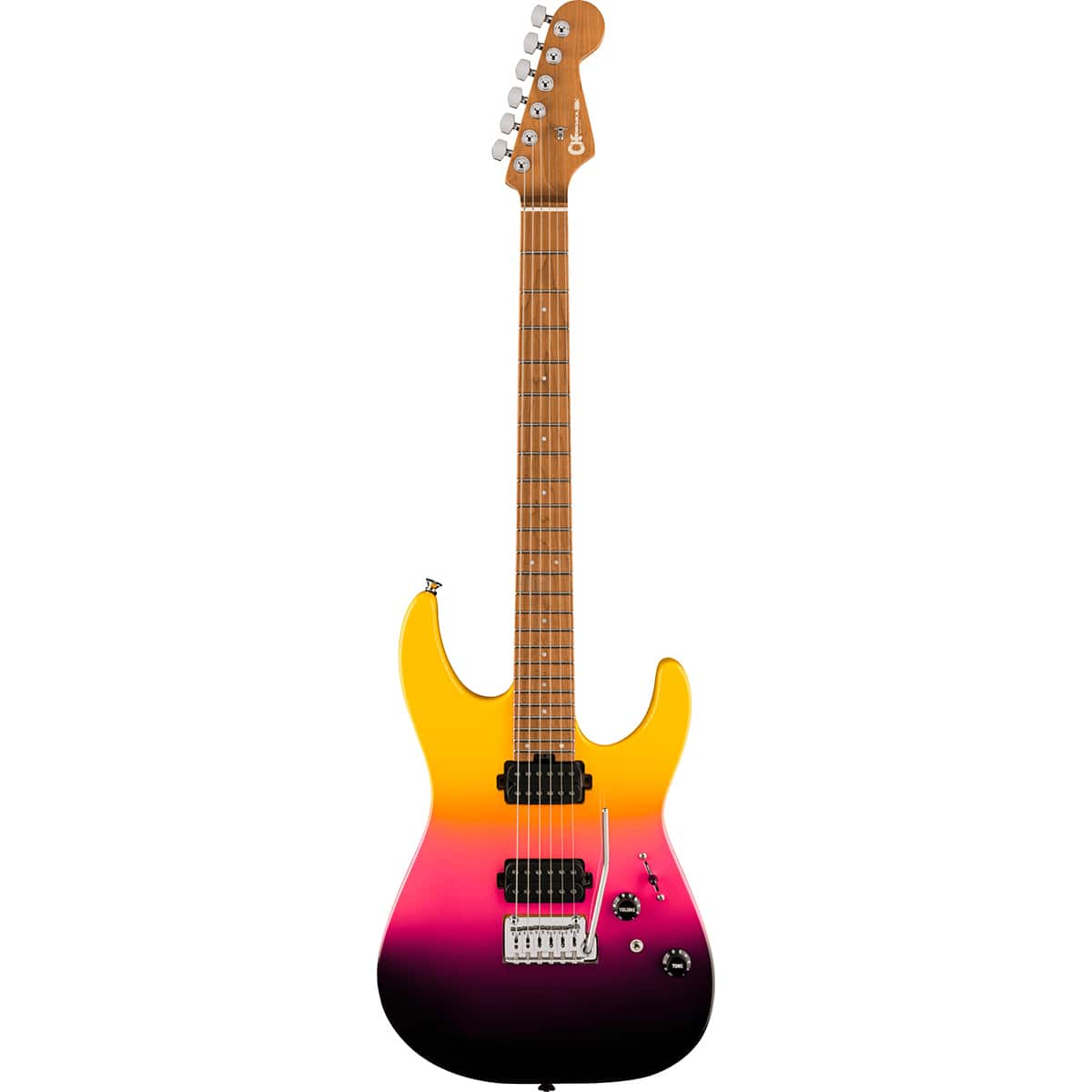 Charvel - Pro-Mod DK24 HH 2PT CM Electric Guitar, Caramelized Maple Fingerboard, Malibu Sunset price history on PriceWatchPro