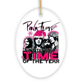 OrnamentallyYou - Its the Best Time of the Year Psychedelic Rock n Roll Christmas Ornament Classic Rockstar Theme - Multi-colored