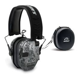 Walkers - Razor Digital Ear Muffs (Raid Kryptek) with Walker's Protective Case - Kryptek Camo