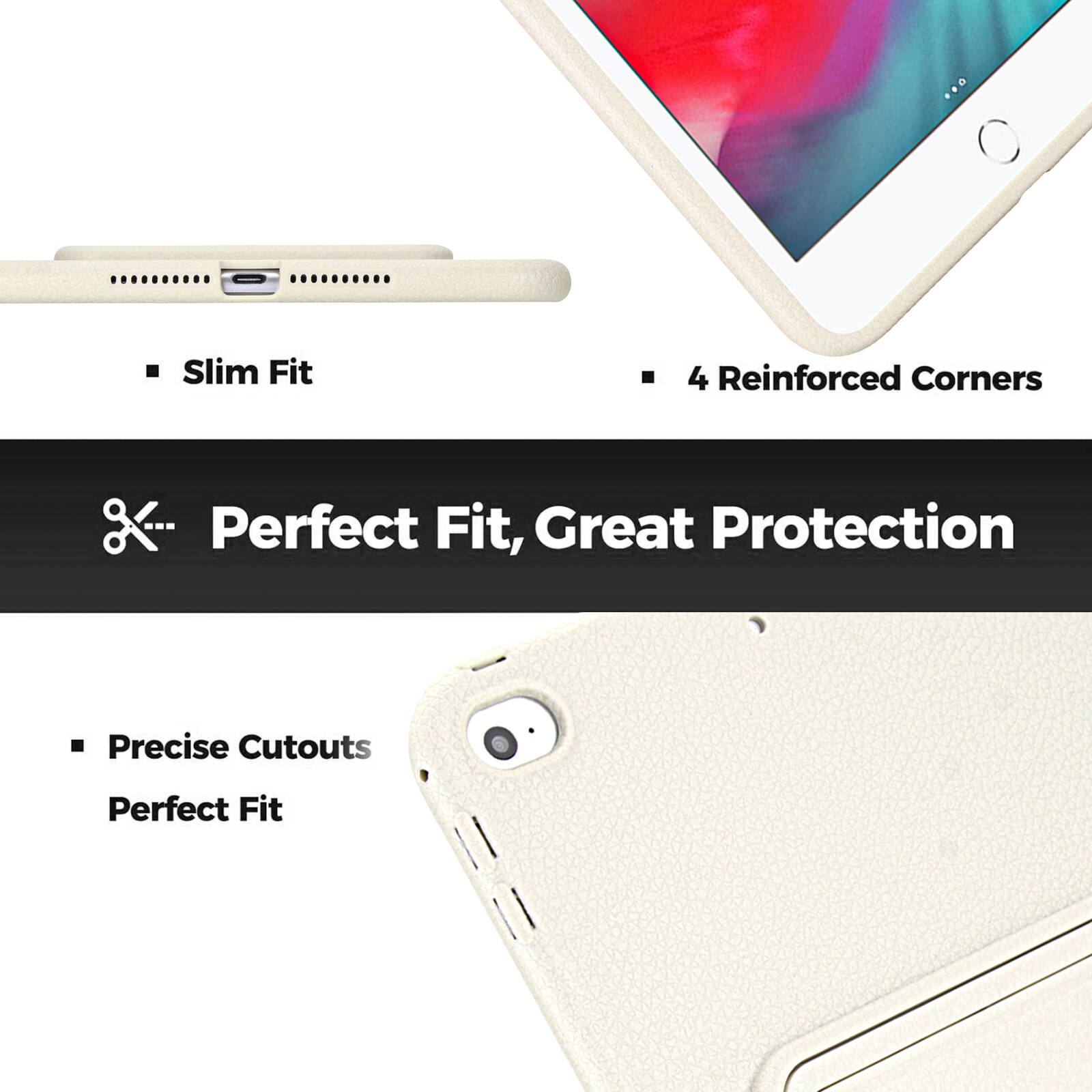 Slim Fit  
4 Reinforced Corners  
Perfect Fit, Great Protection  
Precise Cutouts  
Perfect Fit