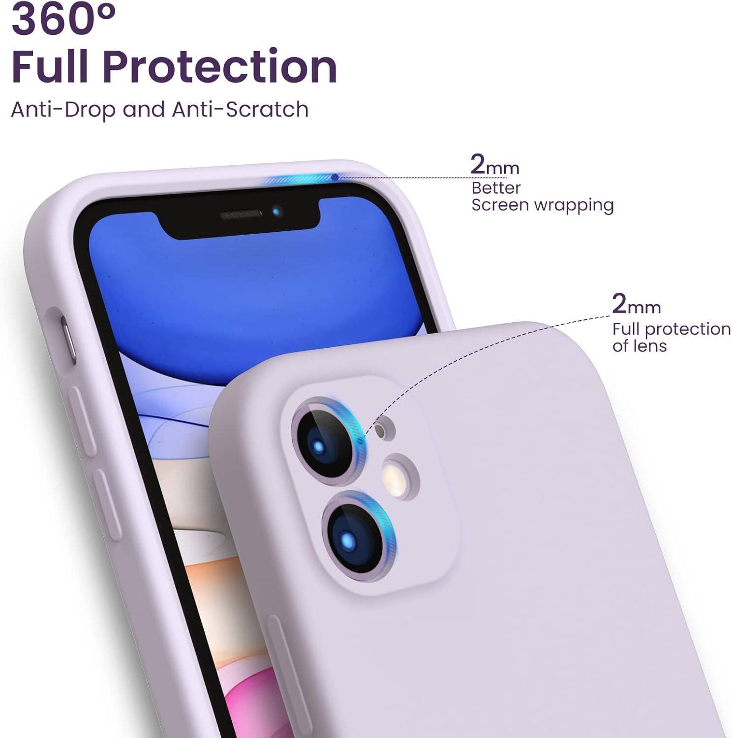 360° Full Protection
Anti-Drop and Anti-Scratch
2mm Better Screen wrapping
2mm Full protection of lens