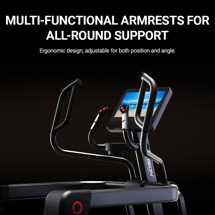 MULTI-FUNCTIONAL ARMRESTS FOR ALL-ROUND SUPPORT

Ergonomic design; adjustable for both position and angle.