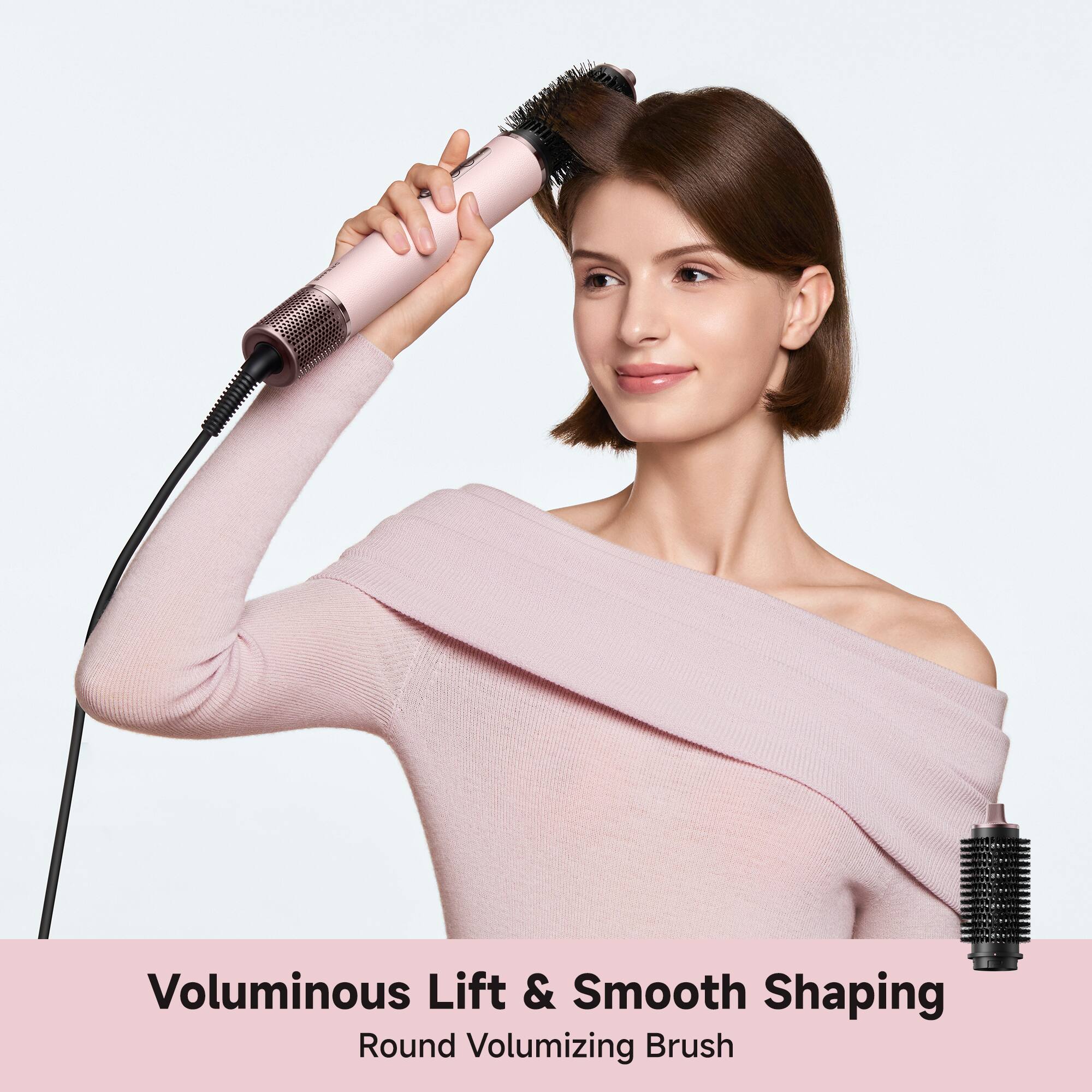 Voluminous Lift & Smooth Shaping  
Round Volumizing Brush