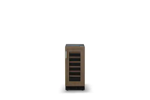 Front. Viking - 15"W 24 Bottle UnderCounter Wine Refrigerator with Custom Panel - Custom Panel.