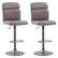 Angle Zoom. CorLiving - Palmer Adjustable High Back Barstool (set of 2) - Gray.