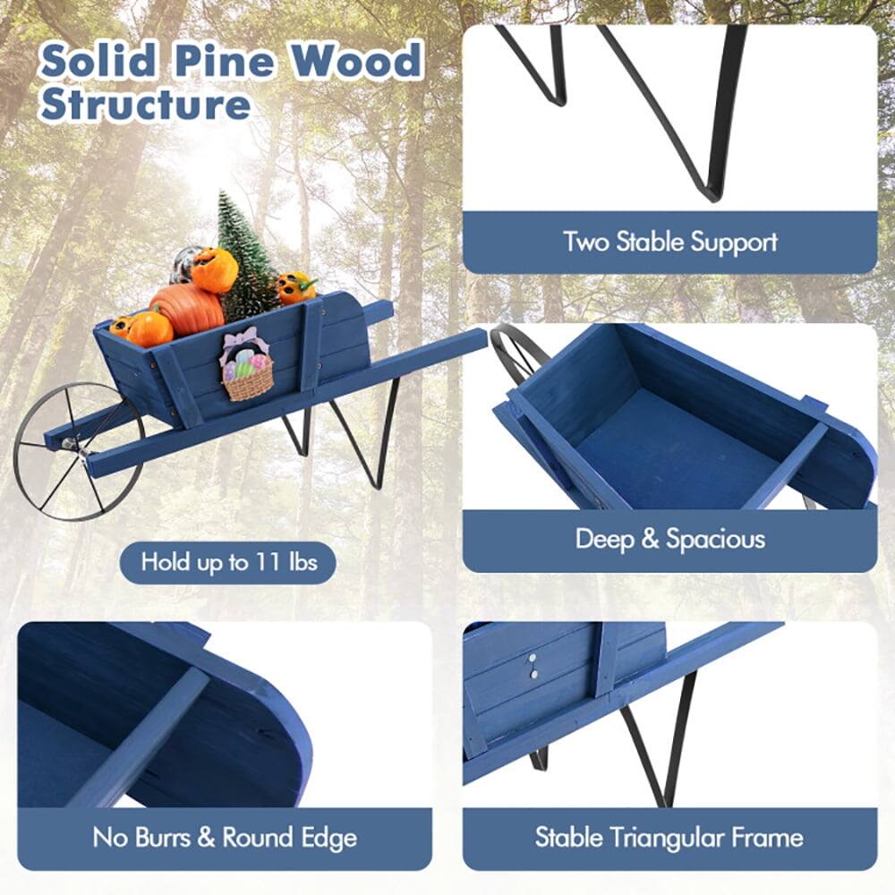 Solid Pine Wood Structure  
Two Stable Support  
Hold up to 11 lbs  
Deep & Spacious  
No Burrs & Round Edge  
Stable Triangular Frame