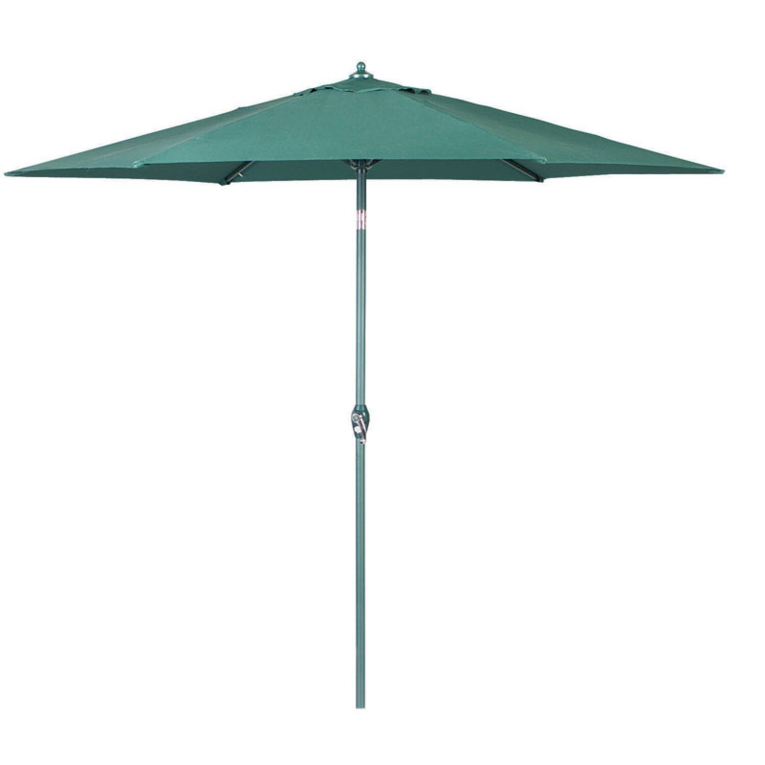 Left. Living Accents - Living Accents 9 ft. Tiltable Green Market Umbrella.