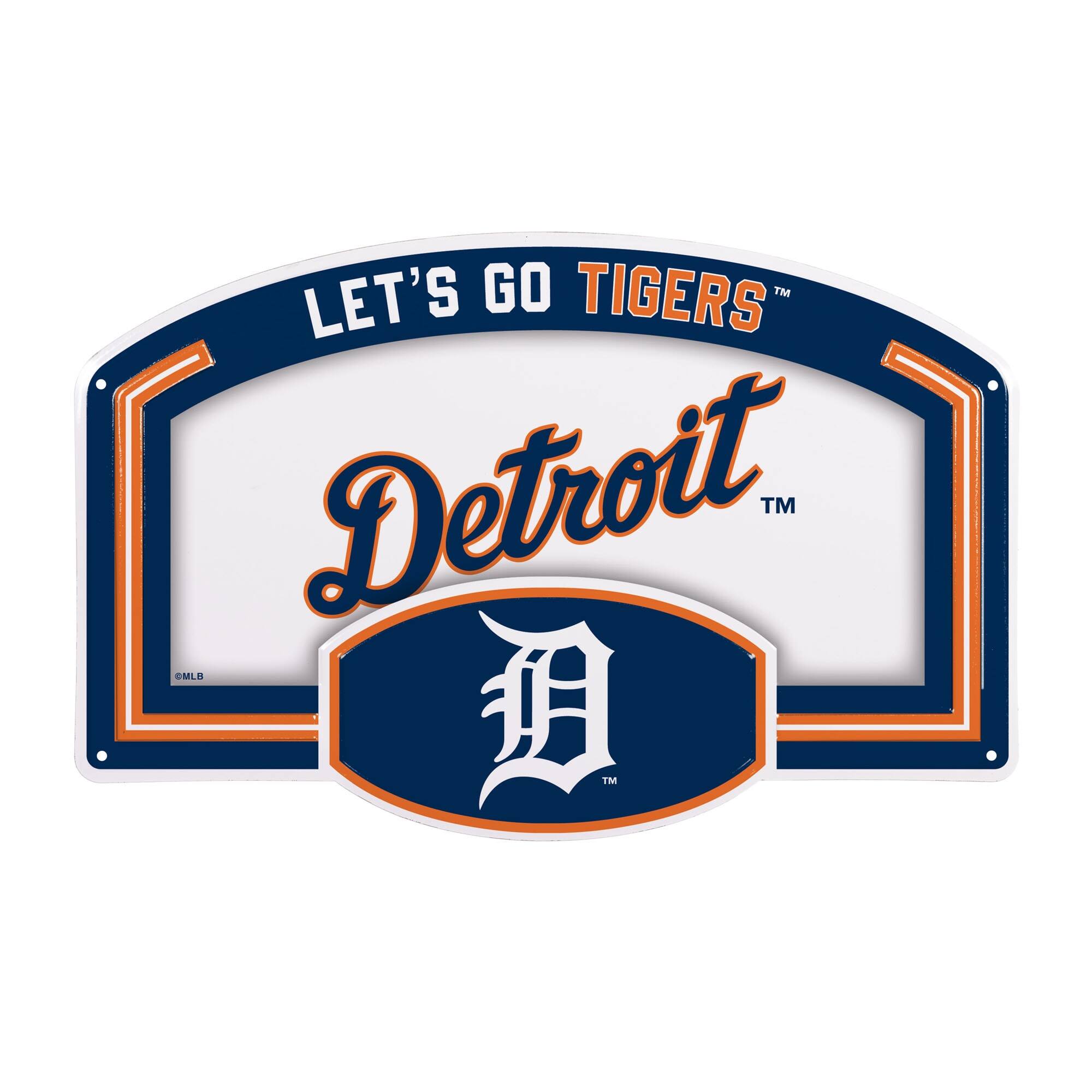 Detroit Tigers 11" x 17" Embossed USA Steel Buckle Wall Sign