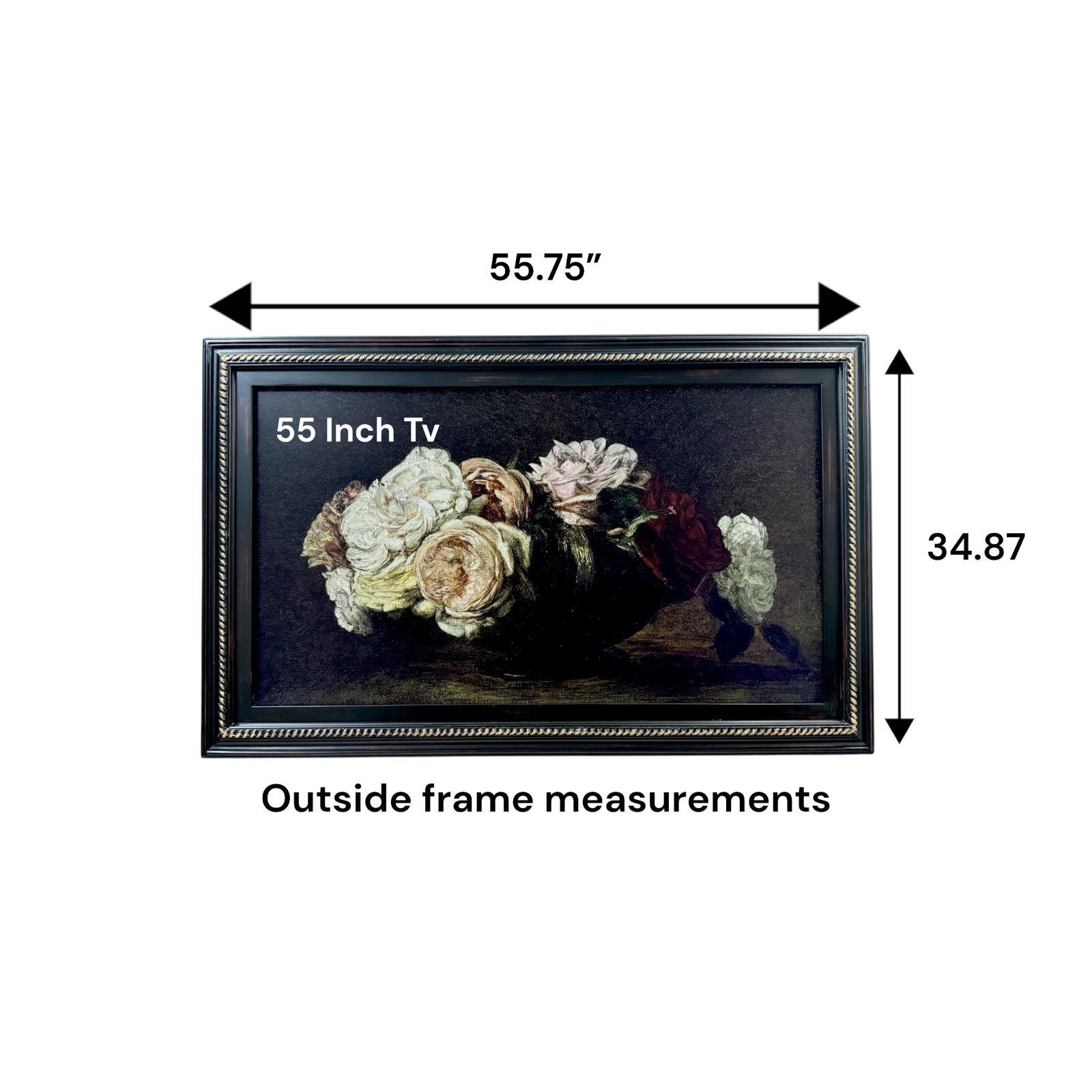 55.75" 55 Inch Tv 34.87 Outside frame measurements