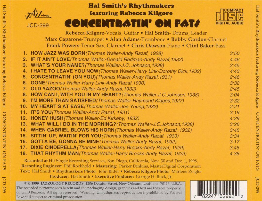 Back. Concentratin' On Fats [CD].