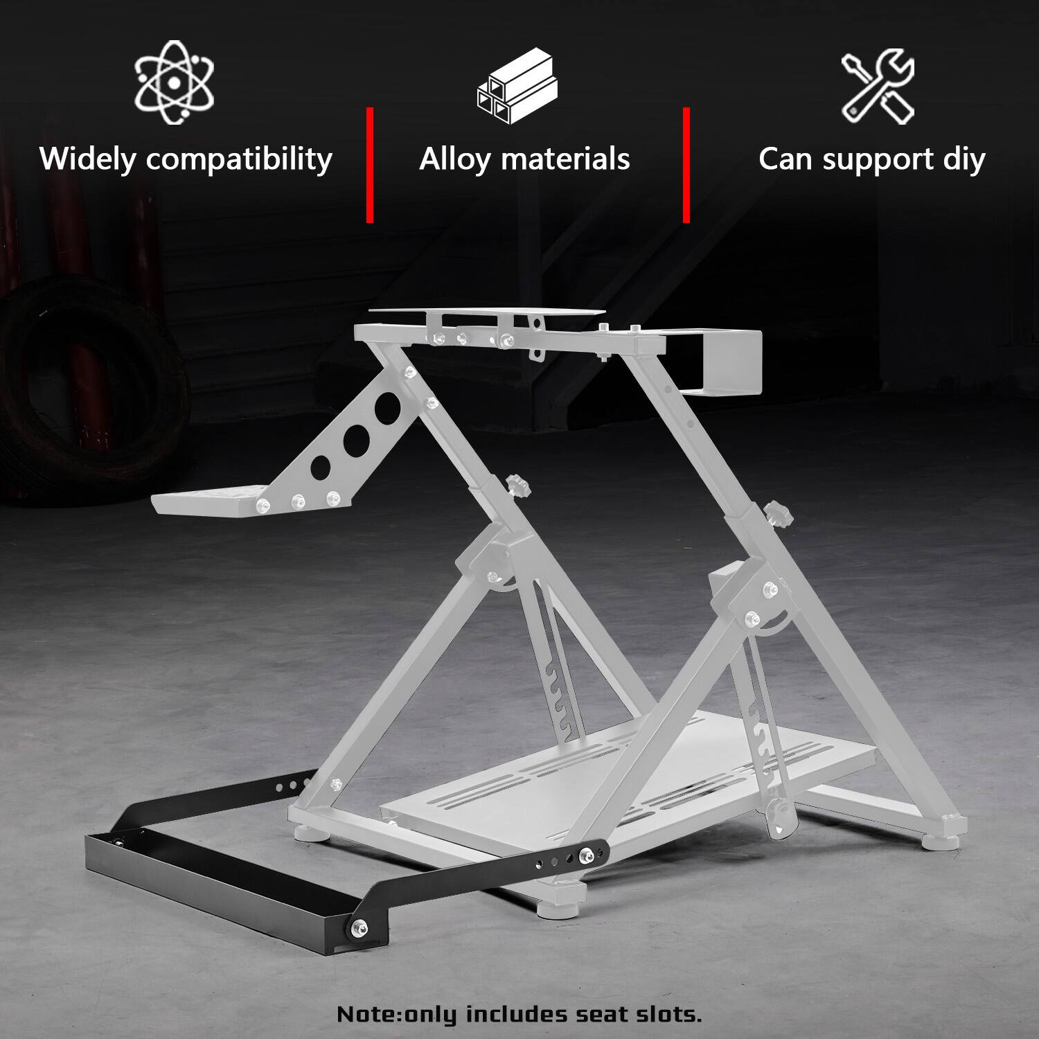 Widely compatibility  
Alloy materials  
Can support diy  

Note: only includes seat slots.