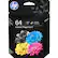 hp 64 Black Tri-color 2-pack / Paquet de 2