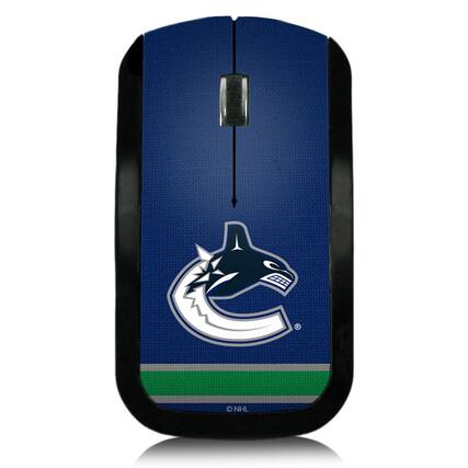 Front. Keyscaper - Vancouver Canucks Stripe Wireless Mouse - Multicolor.