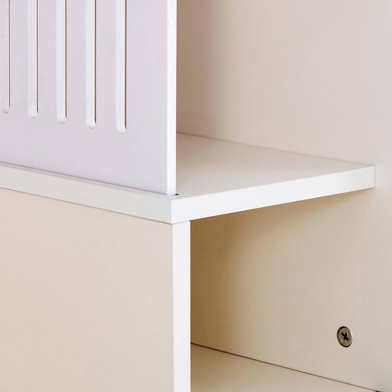 Alt View 4. Pefilos - 66" Modern Cat Litter Box Enclosure TV Stand with Storage and Removable Sliding Door Design, Multi-Functional Cat House.