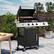 Front. U-HOMY - Propane Grill with Side Burner and Locking Wheels, 395 sq in Cooking Surface, 36,000 BTU - 3+1 Burner.
