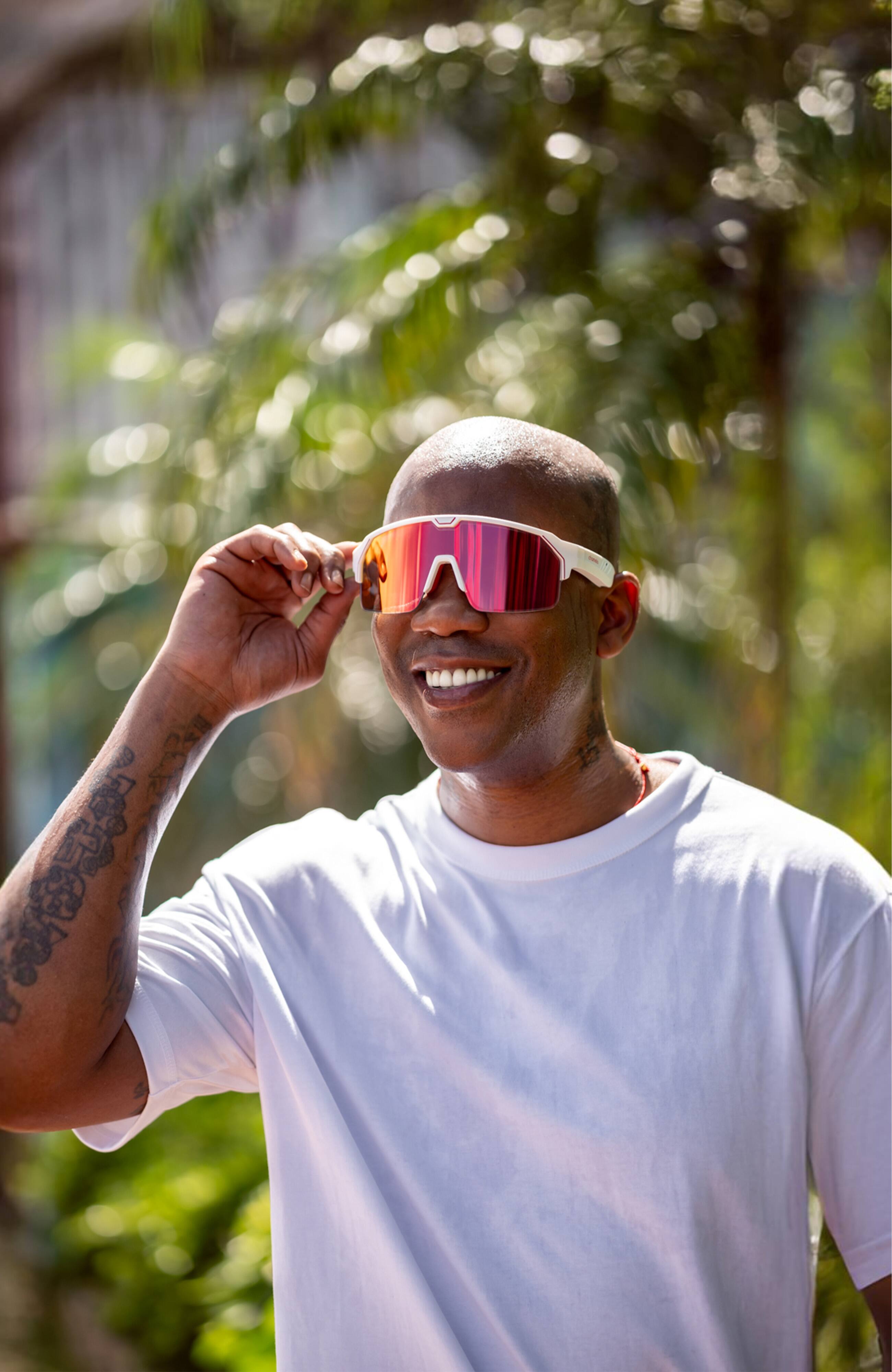 Alt View 4. Chamelo - Sport Music Music Shield Slider HVL - White frame | Fire lenses.