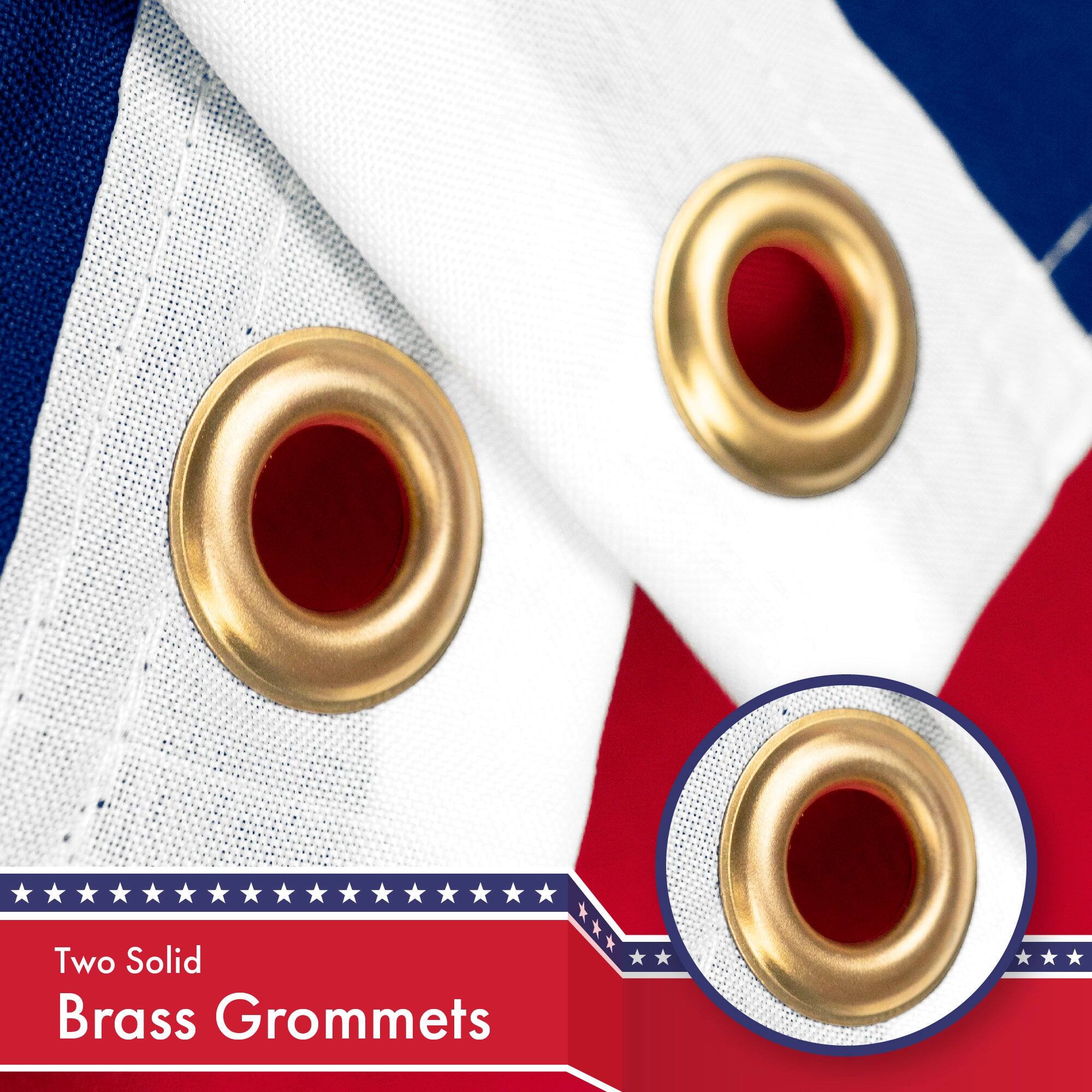 Two Solid Brass Grommets