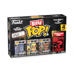 Bitty Pop! Five Nights at Freddy’s 4-pack- Nightmare Bonnie, Nightmare Chica, Nightmare Freddy, and a Mystery Character