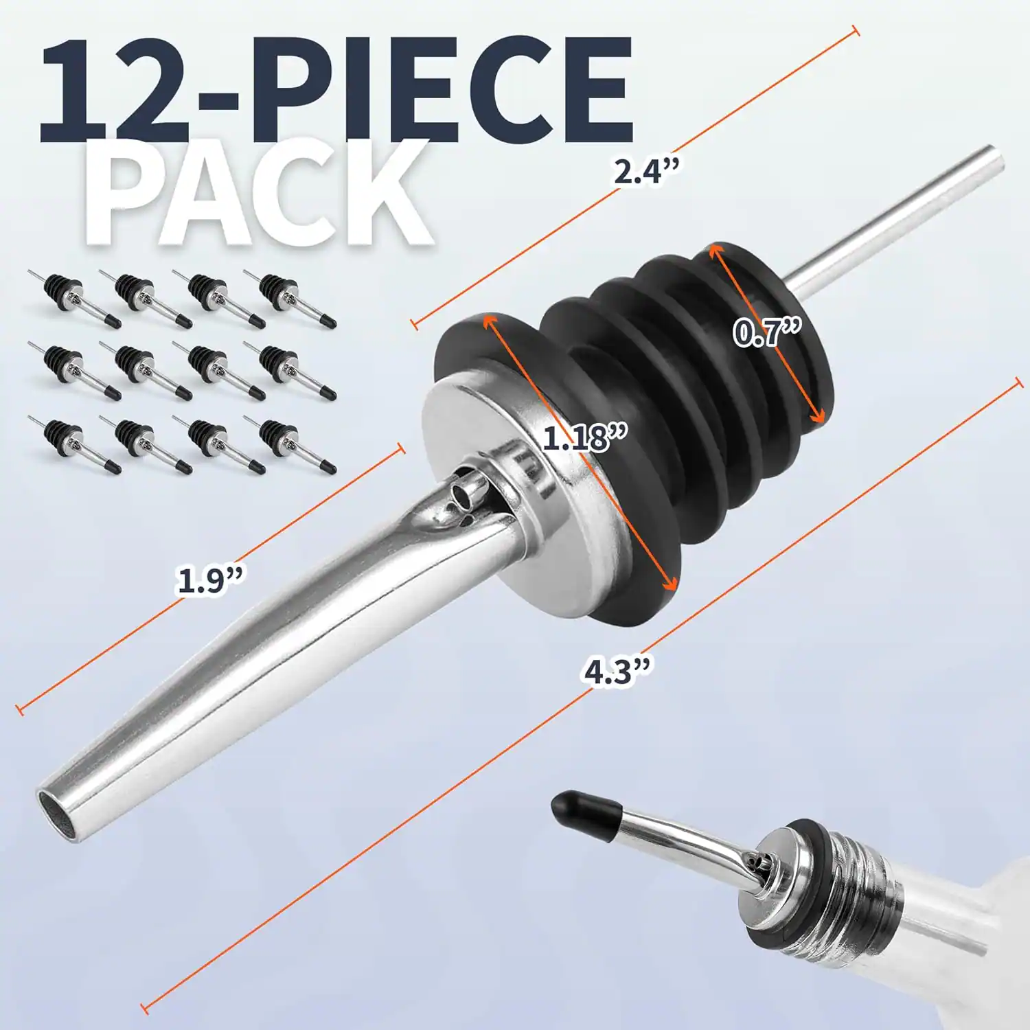 12-PIECE PACK  
2.4"  
0.7"  
1.18"  
1.9"  
4.3"