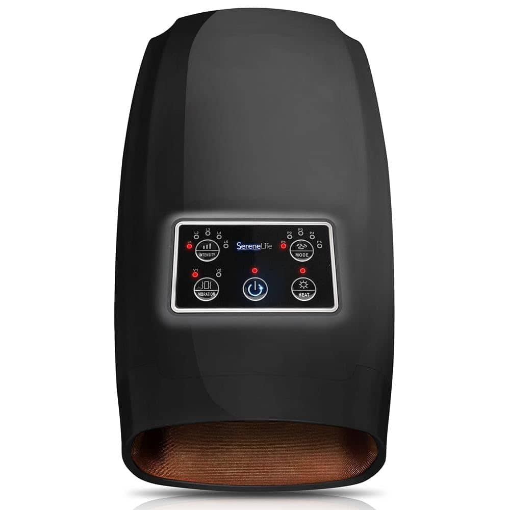 DORLUKFU - Electric Compression Hand Massager - Electric Acupressure Palm Hand Massager w/ Air Pressure Heat Compress for