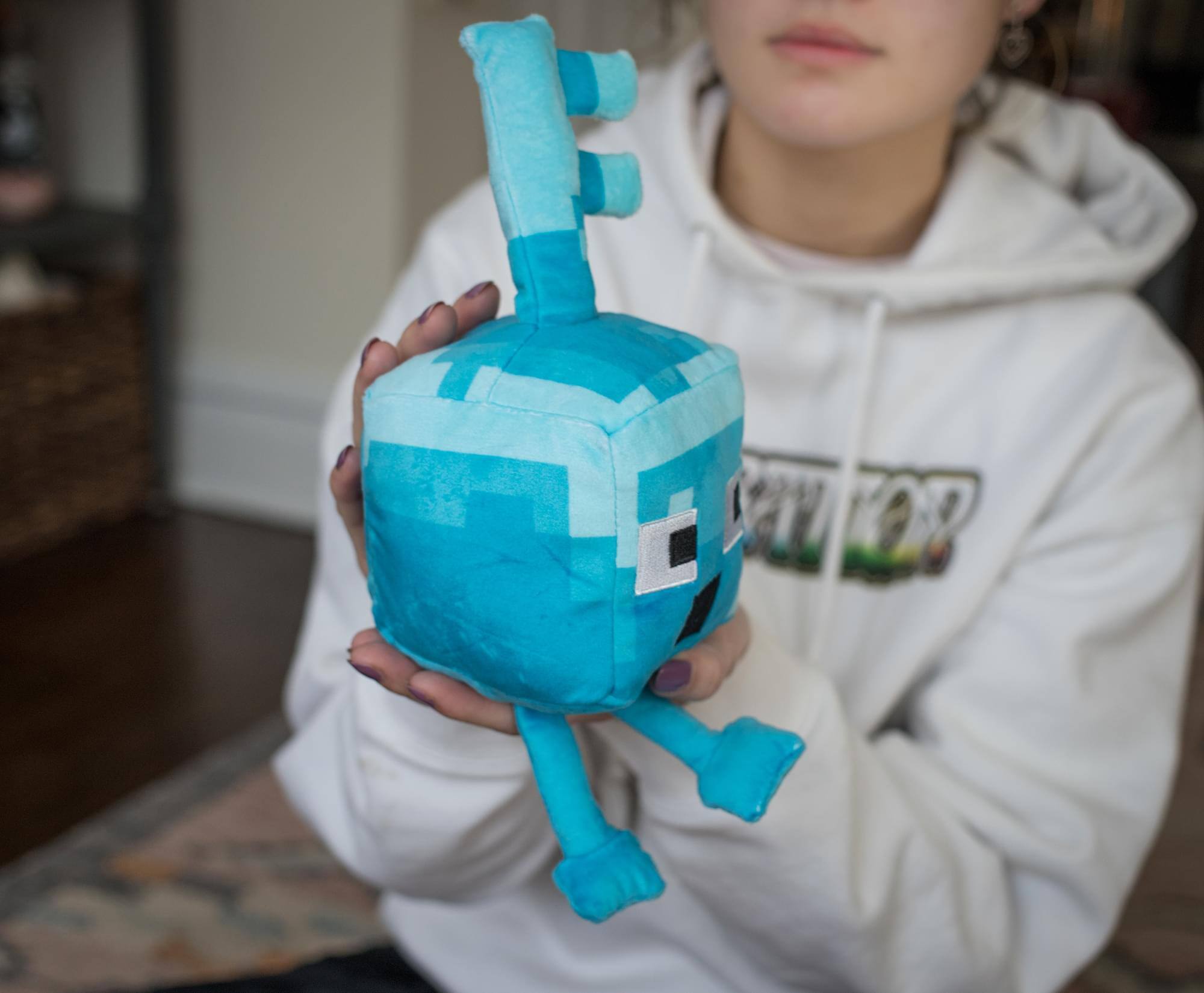 Alt View 10. Minecraft - Minecraft Dungeons Happy Explorer Series Diamond Key Golem Plush Toy | 7 Inches - Blue.